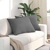 vidaXL Blazine za kavč 2 pcs Temno siva 70 x 50 cm blago | Shoptok.si