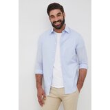 Emporio Armani Srajca moška, modra barva | Shoptok.si