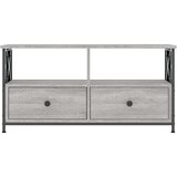 TV omarica siva sonoma 90x33x45 cm inženirski les in železo, (20733365) | Shoptok.si