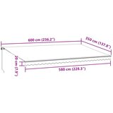 Tenda na ručno uvlačenje bordo 600 x 350 cm | shoptok.hr