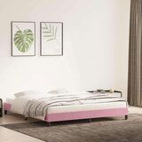  posteljni okvir brez vzmetnice roza 200x210 cm žamet, (21829444) | Shoptok.si