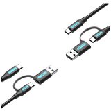 Olimp Sport USB kabl 3 u 1 (Type-C/Micro/Lightning) 1.5m - Sivi | ePonuda.com