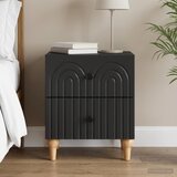 Noćni ormar s ladicama Crna 43 x 34,5 x 48 cm Konstruirano drvo | Eponuda.ba