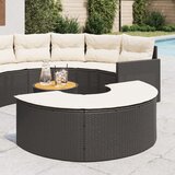 Maison Chic Vrtni stolček - Vrtni stoli za noge z blazino črn poli ratan JS1015, (21875975) | Shoptok.si