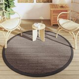 vidaXL Vanjski tepih smeđi Ø 160 cm PP | shoptok.hr