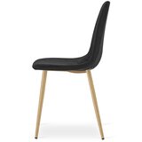  PADVA stolica - crni baršun / noge od hrasta x 1 | shoptok.hr