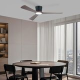  ZEVENTI - LED plafonski ventilator AUREX LED/24W/230V Wi-Fi Tuya crna/orah + daljinski upravljač | Eponuda.com