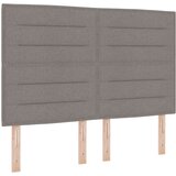  LED Box Spring Krevet Sivo-smeđa 140 x 200 cm tkanina | shoptok.hr