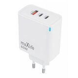 Maxlife stenski polnilec GaN PD QC 2x USB-C 1x USB 65W | Shoptok.si