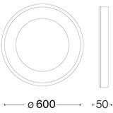 Ideal lux - led plafonsko svetlo planet LED/29W/230V cri 90 prečnik 60 cm crna | Eponuda.com