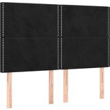  Krevet box spring s madracem LED crni 140x190 cm baršun | shoptok.hr