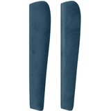  Uzglavlje s ušima tamnoplavo 83 x 23 x 118/128 cm baršunasto | shoptok.hr