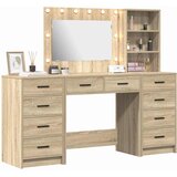  Toaletni stol s ladicama 3 pcs Sonoma hrast Konstruirano drvo | Eponuda.ba
