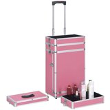 Kolica Voziček za ličila iz aluminija roza, (20960467) | Shoptok.si