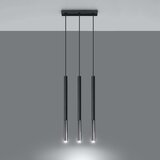  Sollux SL.0886 - Luster na sajli MOSAIC 3xG9/12W/230V crna/krom | Eponuda.com