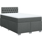  Krevet s oprugama i madracem tamnosivi 120 x 200 cm od tkanine | shoptok.hr