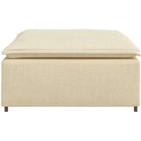  Modularni kauč s podnožjem krem 100x100x48 cm - Krema tabure | shoptok.hr