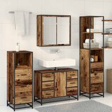  Set namještaja za kupaonicu 4 kom. Staro drvo Konstruirano drvo | shoptok.hr