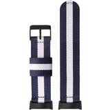 INF Najlonski pašček za uro za Fitbit Charge 5, zračen športni nadomestni pašček Blue + White, (21872268) | Shoptok.si