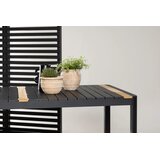 Venture Home vrtni blagovaonski stol Togo 200 × 100 cm, crna | shoptok.hr