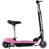  Električni romobil sa sjedalom 120 W ružičasti | shoptok.hr