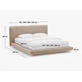 Micadoni Temno siva oblazinjena zakonska postelja 140x200 cm Linea – | Shoptok.si