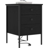 vidaXL Noćni ormar Crni hrast 42 x 41 x 61 cm Konstruirano drvo | shoptok.hr