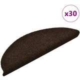 vidaXL Preproge za stopnice samolepilne 30 kosov temno rjava 56x17x3cm | Shoptok.si