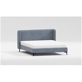 Ropez Plavi tapecirani bračni krevet s podnicom 180x200 cm Basti – | shoptok.hr