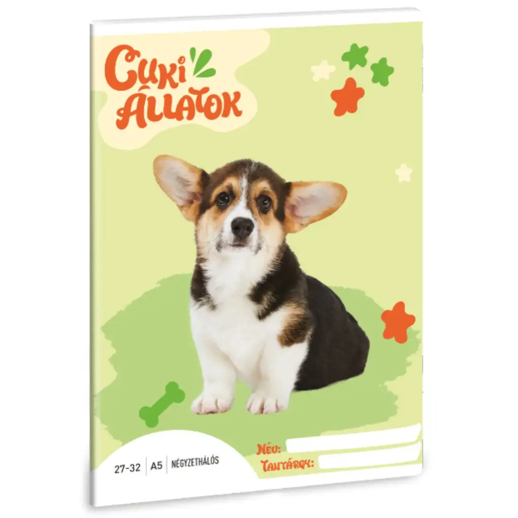 Ars Una slatke životinje - welsh corgi karirani bilježnica A/5 27-32 | shoptok.hr