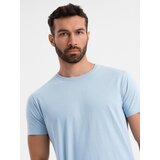 Ombre BASIC men's classic cotton T-shirt - light blue | Shoptok.si