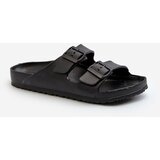 Kesi Men's Lightweight Foam Slippers with Buckles Black Avatara | ePonuda.com