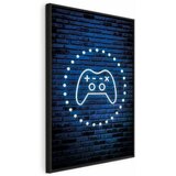  Slika - Neon Gamepad 80x120 U crnom drvenom okviru | shoptok.hr
