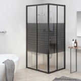 vidaXL Prugasta tuš-kabina ESG 90 x 70 x 180 cm crna Cijene