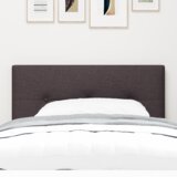  LED Okvir za Posteljo s Pomanjkljivostmi Temno Rjave Barve 90 cm Tkanina, (22051556) | Shoptok.si