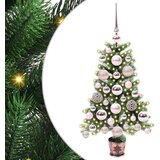 vidaXL Božićno drvce s 150 LED svjetlima s stalakom Zelena 65 cm PE | shoptok.hr