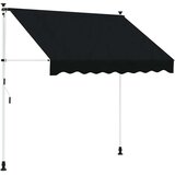  Ručno sklopiva tenda Crna 150 cm - Crna 150 cm Bijeli okvir | shoptok.hr
