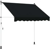 Ručno sklopiva tenda Crna 150 cm - Crna 150 cm Bijeli okvir