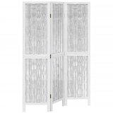  The Living Store Paravan 3-delni bel trden les pavlovnije - Pregrada Za Prostor, (21494126) | Shoptok.si