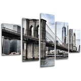  Slike na platnu 5-delne MESTA - NEW YORK ME115E50 (moderne) | Shoptok.si