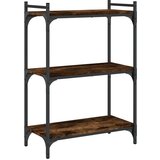  The living store knjižna omara 3-nadstropna dimljen hrast 60x30x86 cm inž. les - knjižna omara, (21499640) | Shoptok.si