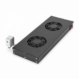 Digitus hladilna enota 2x vent. s termostatom strop / 48cm črna | Shoptok.si