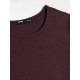 Sinsay Pamučna rebrasta majica kratkih rukava | shoptok.hr
