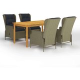  5-dijelni vrtni blagovaonski set smeđi | shoptok.hr
