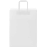  Papirnate vrećice 250 kom s ručkama bijele 26x12x35 cm | Eponuda.ba