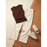 Sinsay Wide-leg mid waist traperice s dekorativnom pletenicom na nogavici | shoptok.hr