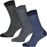 Gianvaglia 3 pari bombažne moške nogavice Elite Stripes | Shoptok.si