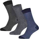 3 pari bombažne moške nogavice Elite Stripes
