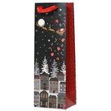 Dekordom novogodišnja dekoracija - giftbag 36cm 461836 - black/colors - kmg ( 043354 ) Cene