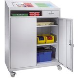eurokraft basic omara za orodje s pisalnim pultom, vxšxg 1220 x 915 x 457 mm, svetlo siva | Shoptok.si